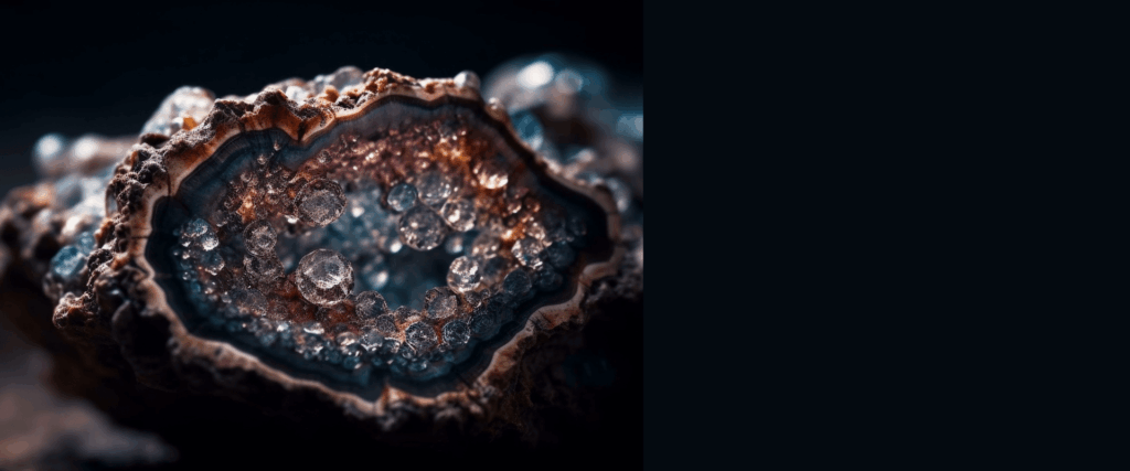 Faceted gem glowing in the dark, symbolising what happens when you release limiting beliefs as a Muslim woman.